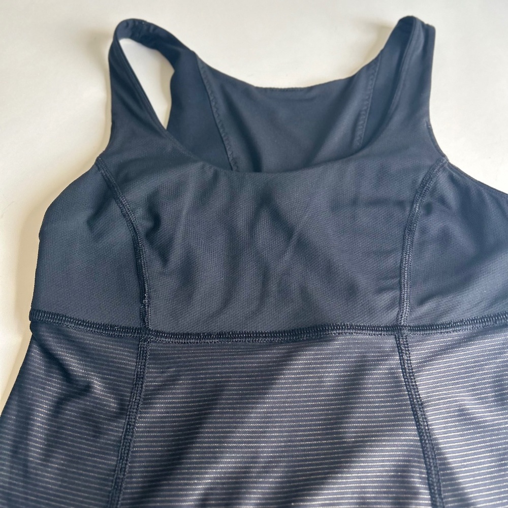 New Lululemon Black Polyester Sleeveless Top size 4 - Picture 12 of 14